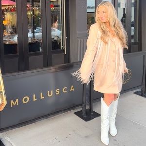 Boohoo tassel blazer dress